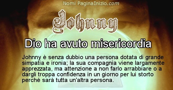 Johnny - Significato reale del nome Johnny