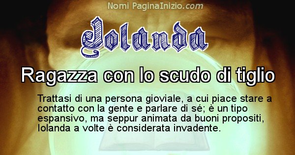 Jolanda - Significato reale del nome Jolanda