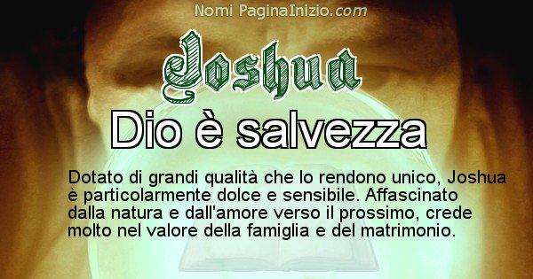 Joshua - Significato reale del nome Joshua