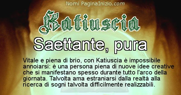 Katiuscia - Significato reale del nome Katiuscia