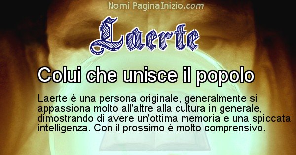 Laerte - Significato reale del nome Laerte