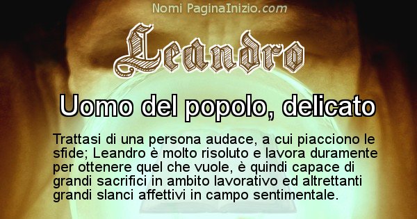 Leandro - Significato reale del nome Leandro