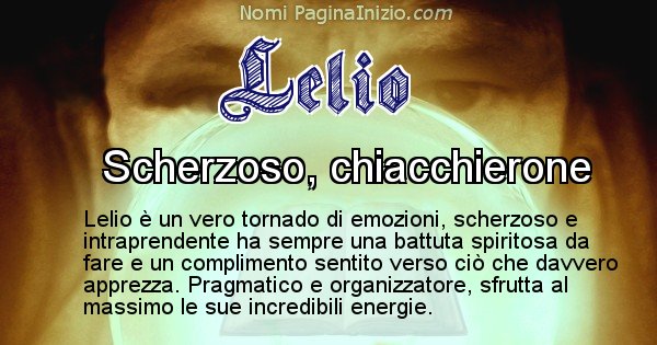 Lelio - Significato reale del nome Lelio