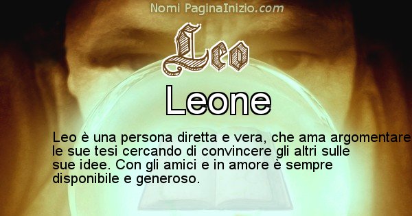 Leo - Significato reale del nome Leo