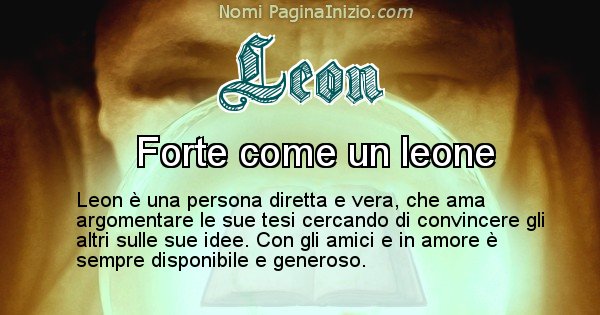 Leon - Significato reale del nome Leon