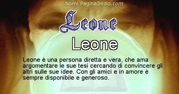 Leone - Significato reale del nome Leone