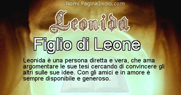 Leonida - Significato reale del nome Leonida
