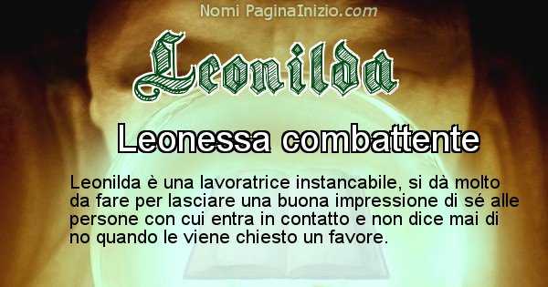 Leonilda - Significato reale del nome Leonilda