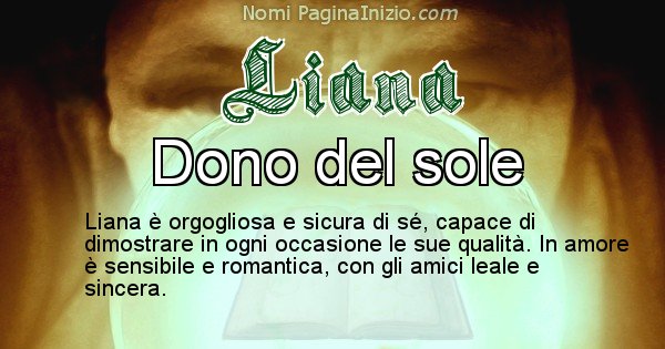 Liana - Significato reale del nome Liana