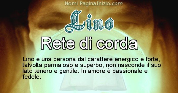 Lino - Significato reale del nome Lino