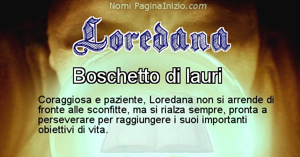 Loredana - Significato reale del nome Loredana