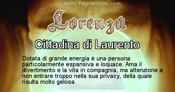 Lorenza - Significato reale del nome Lorenza