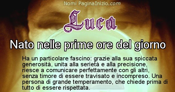 Luca - Significato reale del nome Luca