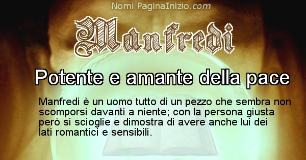 Manfredi - Significato reale del nome Manfredi