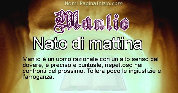 Manlio - Significato reale del nome Manlio