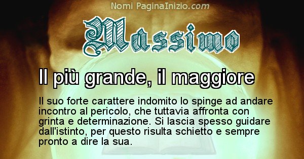 Massimo - Significato reale del nome Massimo