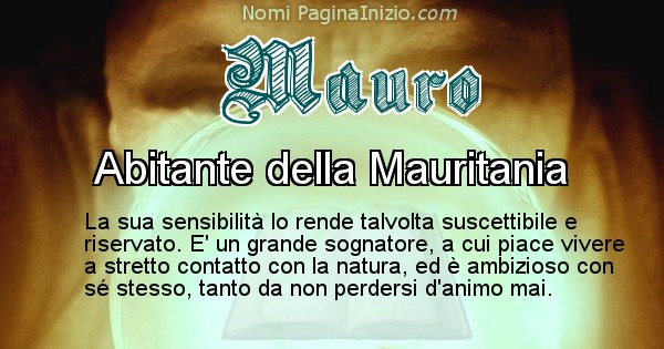 Mauro - Significato reale del nome Mauro
