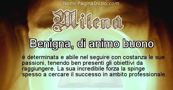 Milena - Significato reale del nome Milena