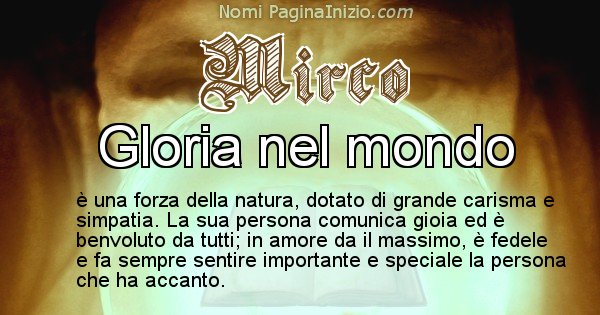 Mirco - Significato reale del nome Mirco