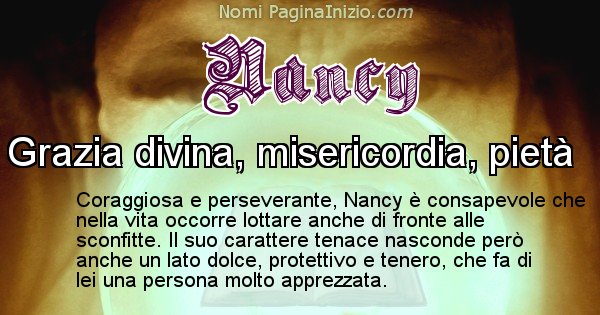 Nancy - Significato reale del nome Nancy