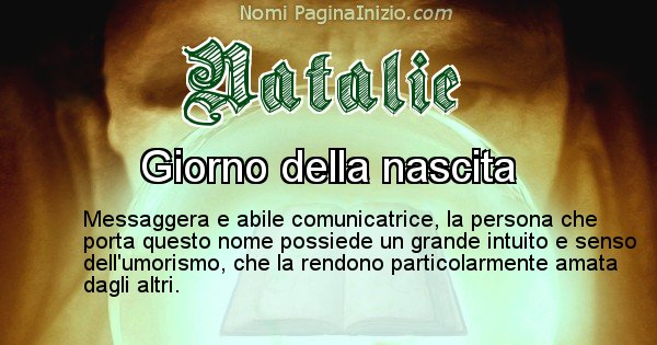 Natalie - Significato reale del nome Natalie