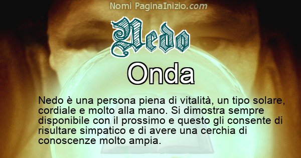 Nedo - Significato reale del nome Nedo