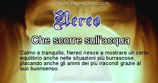 Nereo - Significato reale del nome Nereo