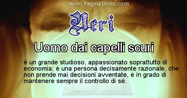 Neri - Significato reale del nome Neri