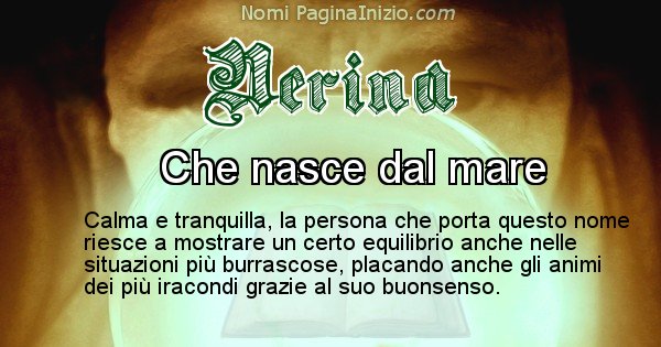 Nerina - Significato reale del nome Nerina