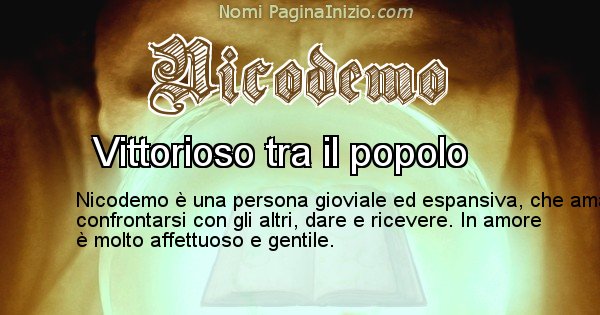 Nicodemo - Significato reale del nome Nicodemo