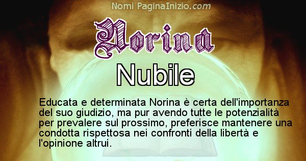Norina - Significato reale del nome Norina