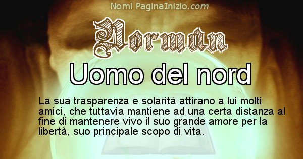 Norman - Significato reale del nome Norman