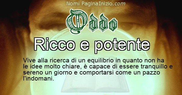 Oddo - Significato reale del nome Oddo