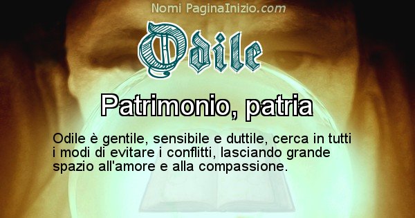 Odile - Significato reale del nome Odile