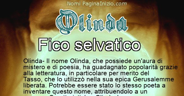 Olinda - Significato reale del nome Olinda