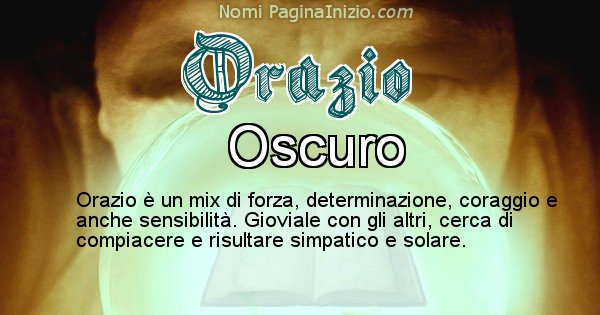 Orazio - Significato reale del nome Orazio