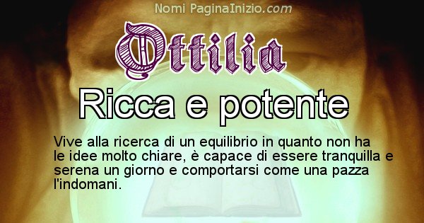 Ottilia - Significato reale del nome Ottilia