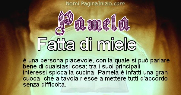 Pamela - Significato reale del nome Pamela