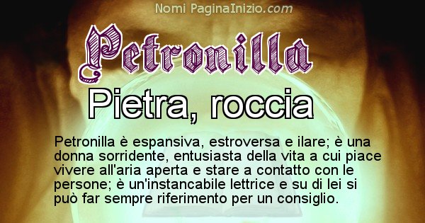 Petronilla - Significato reale del nome Petronilla