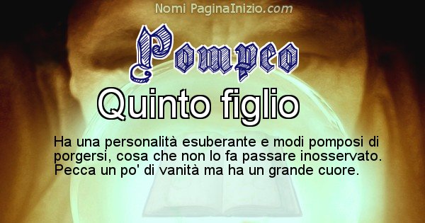 Pompeo - Significato reale del nome Pompeo