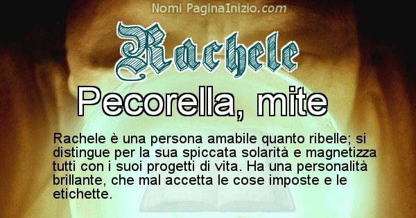 Rachele - Significato reale del nome Rachele