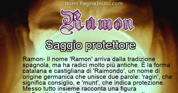 Ramon - Significato reale del nome Ramon
