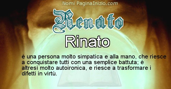 Renato - Significato reale del nome Renato