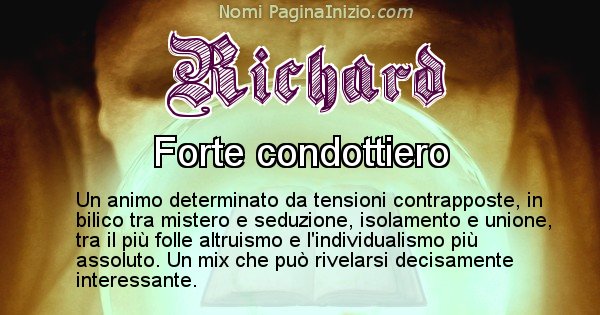 Richard - Significato reale del nome Richard