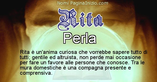 Rita - Significato reale del nome Rita