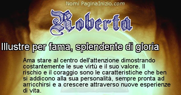 Roberta - Significato reale del nome Roberta
