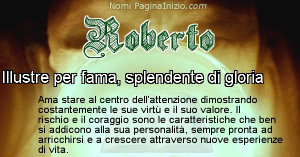 Roberto - Significato reale del nome Roberto