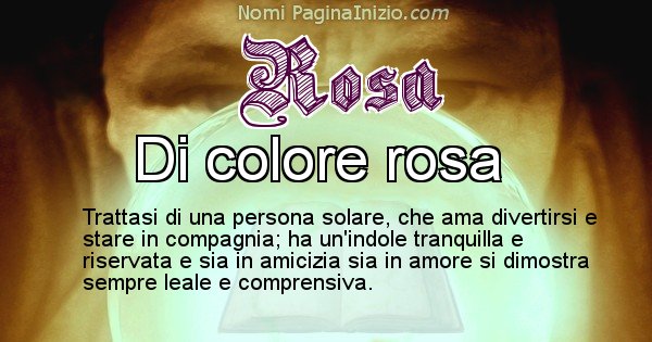 Rosa - Significato reale del nome Rosa