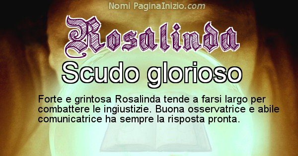 Rosalinda - Significato reale del nome Rosalinda
