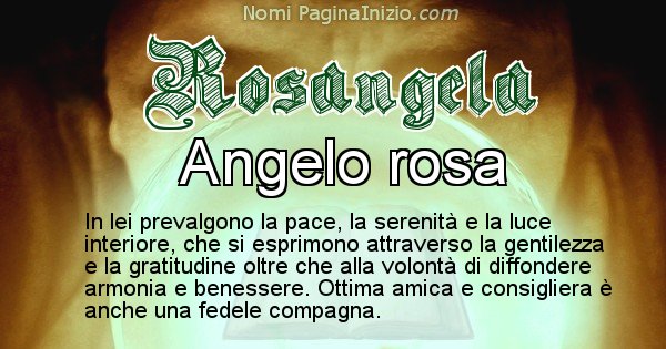 Rosangela - Significato reale del nome Rosangela